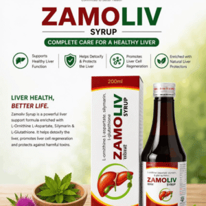 ZAMOLIV Syrup (L-Ornithine L-Aspartate + Silymarin + L-Glutathione)